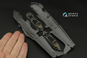 Supermarine Spitfire Tr.9 3D-Printed & coloured Interior on decal paper (Airfix)