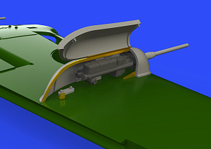 Additions (3D resin printing) 1/48 Messerschmitt Bf-109G-6 gun pods (designed to be with Tamiya kits)