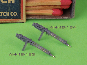 Aircraft detailing sets (resin) 1/48 German WW I machine gun Spandau LMG 08/15 (2 pcs) - with LONG charging handle - complete guns incl. 3D resin & brass parts