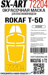 Paint Mask 1/72 ROKAF T-50 (Academy)