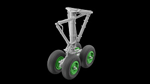 Additions (3D resin printing) 1/72 Ilyushin IL-18, Il-20, Il-22, Il-38 Landing gears with wheels (designed to be used with A-Model kits)