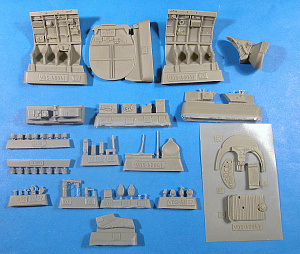 Additions (3D resin printing) 1/48 Hs-126 Cockpit Set (ICM kit) (Vector) 