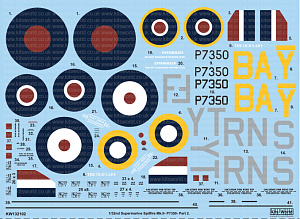 Decal 1/32 Supermarine Spitfire Mk.IIa BBMF Part Two (Kits-World)