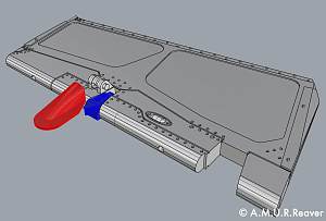 Additions (3D resin printing) 1/48 Directional Rudders for the MiG-29 9-13 (A.M.U.R.Reaver)