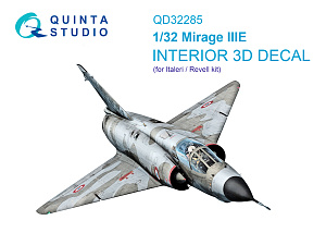 Dassault Mirage IIIE 3D-Printed & coloured Interior on decal paper (Italeri/Revell)