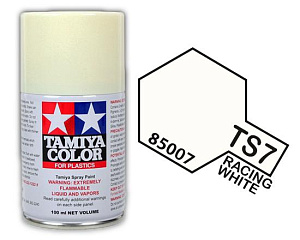 Spray paint TS-7 Racing White (Tamiya) (100ml)