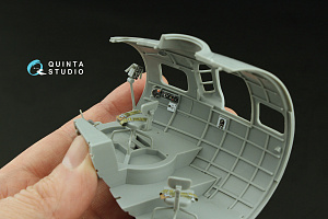 Boeing B-17G Navigator, bombardier, waist and tail gunners compartments. 3D-Printed & coloured Interior (HK models)