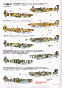 Decal 1/48 Supermarine Spitfire Mk.Vb /Mk.Vc (9) (Xtradecal)