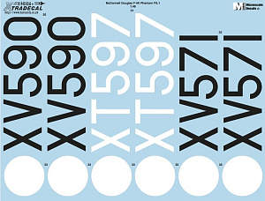 Decal 1/48 McDonnell-Douglas F-4K Phantom FG.1 (4) (Xtradecal)