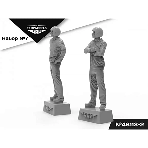 Figures (resin) 1/48 PIlots of the Russian Aerospace Forces. SET No.7-2 (Temp Models)