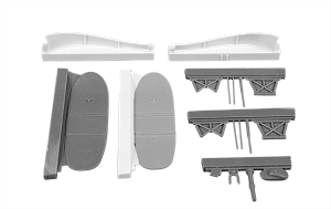 Additions (3D resin printing) 1/48      Bristol Blenheim Mk.II 'Finish AF' Retractable Ski Undercarriage