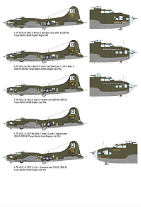 Model kit 1/48 B-17F Flying Fortress (The Bloody Hundredth 1943) (Eduard kits)