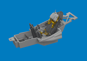 Additions (3D resin printing) 1/48 Lockheed-Martin F-35C cockpit (3D-Printed) 1/48 (designed to be used with Tamiya kits)