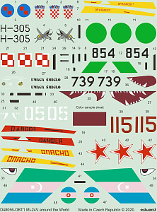 Decal 1/48 Mi-24V around the World (ZVE)