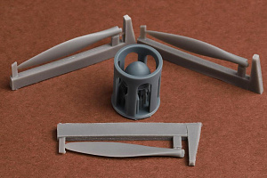 Additions (3D resin printing) 1/48 Douglas SBD-1/3 Dauntless Propeller set (with hub) Includes cast resin blades and 3D printed hub (w/ spinner)
