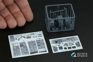 Tornado ECR German 3D-Printed & coloured Interior on decal paper (Revell) (Small version) (with 3D-printed resin parts)