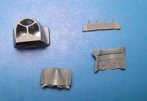 Additions (cast) 1/48 P-40E/N Radiators (Hasegawa) (Vector) 