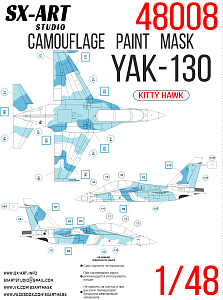 Camouflage mask 1/48 Yak-130 (KittyHawk)