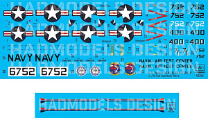 Decal 1/48 A-7E US NAVAL Air Test Center (HAD)
