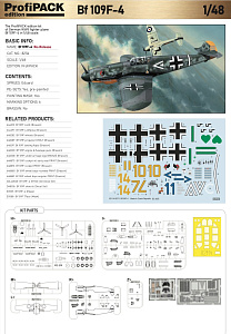 Model kit 1/48 Messerschmitt Bf-109F-4 ProfiPACK edition (Eduard kits)