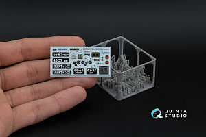 KrAZ-255B 3D-Printed & coloured Interior on decal paper (Roden) (with 3D-printed resin parts) 