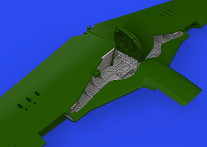 Additions (3D resin printing) 1/48       North-American P-51D-5 Mustang wheel bay 3D-Printed (designed to be used with Eduard kits) 