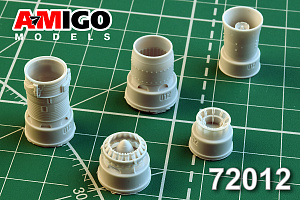 Additions (3D resin printing) 1/72 Jet nozzle of R11F-300 engine MiG-21F/ F13 (Amigo Models)