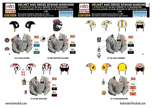 Decal 1/32  F-4 Phantom II Patches & helmet markings (HAD)