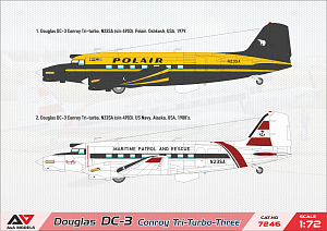 Model kit 1/72 Conroy Tri-Turbo-3 (DC-3 Trimotor) (A & A Models)