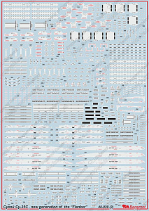 Decal 1/48 Sukhoi Su-35S new generation of the Flanker (Begemot)