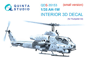 AH-1W 3D-Printed & coloured Interior on decal paper (Trumpeter)  (Small version)