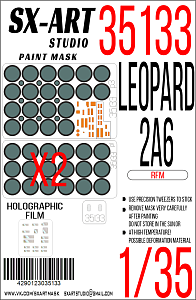 Paint Mask 1/35 Leopard 2A6 (RFM)