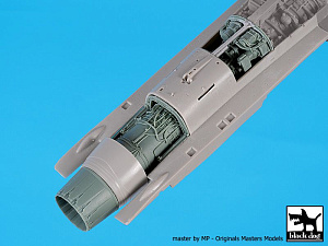 Additions (3D resin printing) 1/48 Lockheed-Martin F-16C Fighting Falcon engine (designed to be used with Tamiya kits) 