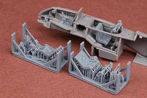 Additions (3D resin printing) 1/72 Messerschmitt Me-410A-1/U-2 & U4 cockpit upgrade parts (designed to be used with Airfix kits)