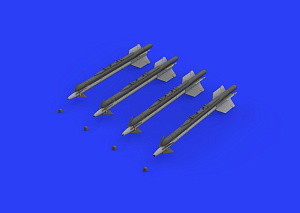 Additions (3D resin printing) 1/48 R-13M missiles (Eduard sold out December 2021) 