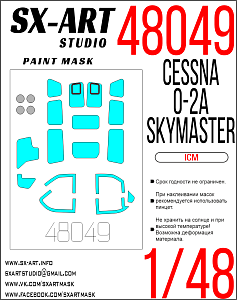 Paint Mask 1/48 Cessna O-2A Skymaster (ICM)