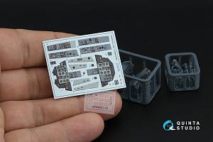 L-39C 3D-Printed & coloured Interior on decal paper (Trumpeter) (Small version) (with 3D-printed resin parts)
