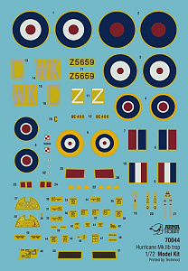Model kit 1/72 Hawker Hurricane Mk.IIb (Arma Hobby)