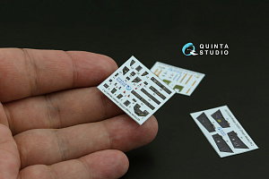 Mirage 2000D 3D-Printed & coloured Interior on decal paper (Dream Model) (with 3D-printed resin part)