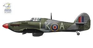Model kit 1/48 Hawker Hurricane Mk.IIc "Jubilee" (Arma Hobby)