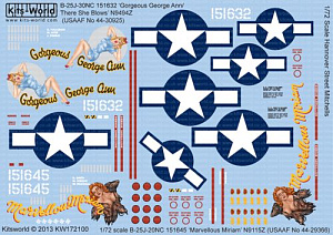 Decal 1/72 Hannover Street Mitchells North-American B-25J-30NC (Kits-World)