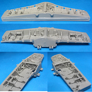 Additions (cast) 1/48 P-51B/C Mustang wheel wells set (for Tamiya/ICM) (Vector) 