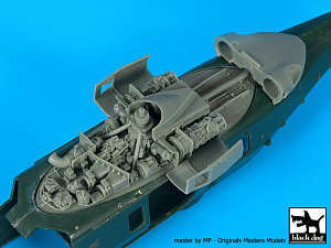 Additions (3D resin printing) 1/72      NH Industries NH-90 Navy engine (designed to be used with Revell kits) 