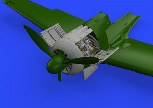 Additions (3D resin printing) 1/48 Focke-Wulf Fw-190A-4 engine (designed to be used with Eduard kits) 