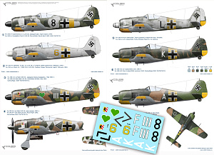 Decal 1/48 Fw-190 A4/А5 Jg 54-Jg 26 (Colibri Decals)