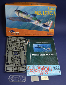 Model kit 1/72 Marcel-Bloch MB.151C.1 (Dora Wings)