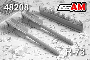 Additions (3D resin printing) 1/48 Aircraft guided missile R-73 (Advanced Modeling) 