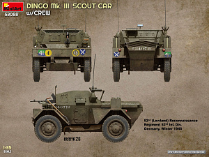 Model kit 1/35 DINGO Mk.III SCOUT CAR with CREW figures (MiniArt)