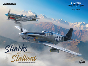 Model kit 1/48 Sharks and Stallions Dual Combo (P-40N and P-51B/C) (Eduard kits)