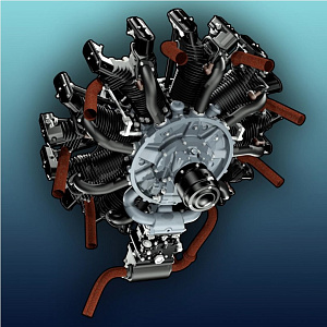 Additions (3D resin printing) 1/32 Wright Whirlwind R-790-A (J-5) engine (KepModels)